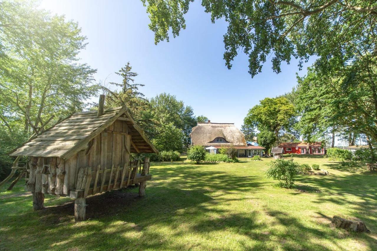 Ferienwohnungen Im Reetdachhaus Ummanz Buitenkant foto